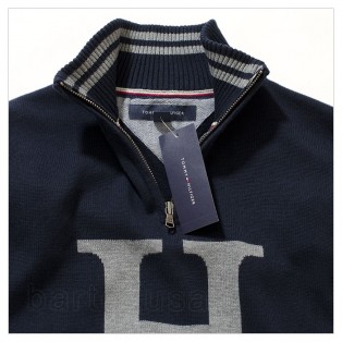 TOMMY HILFIGER SWETER MESKI NA ZAMEK_HALF ZIP